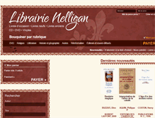 Tablet Screenshot of librairienelligan.com